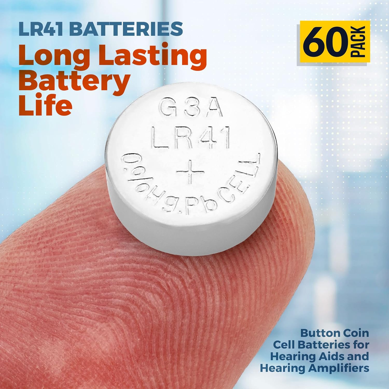 1.5v Alkaline Batteries - Lr41,192,92a,lr736, and Ag3 Battery - Button Coin Cell for Hearing Aids, Amplifiers, Clocks, Toys Remotes, Calculators,
