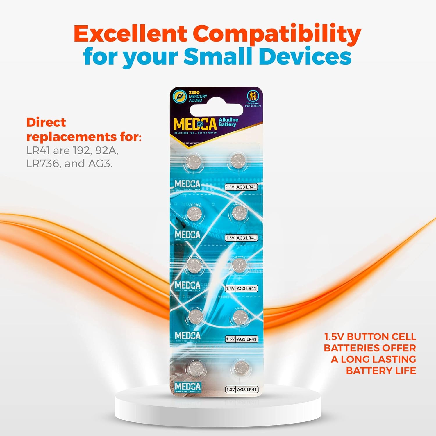 1.5v Alkaline Batteries - Lr41,192,92a,lr736, and Ag3 Battery - Button Coin Cell for Hearing Aids, Amplifiers, Clocks, Toys Remotes, Calculators,