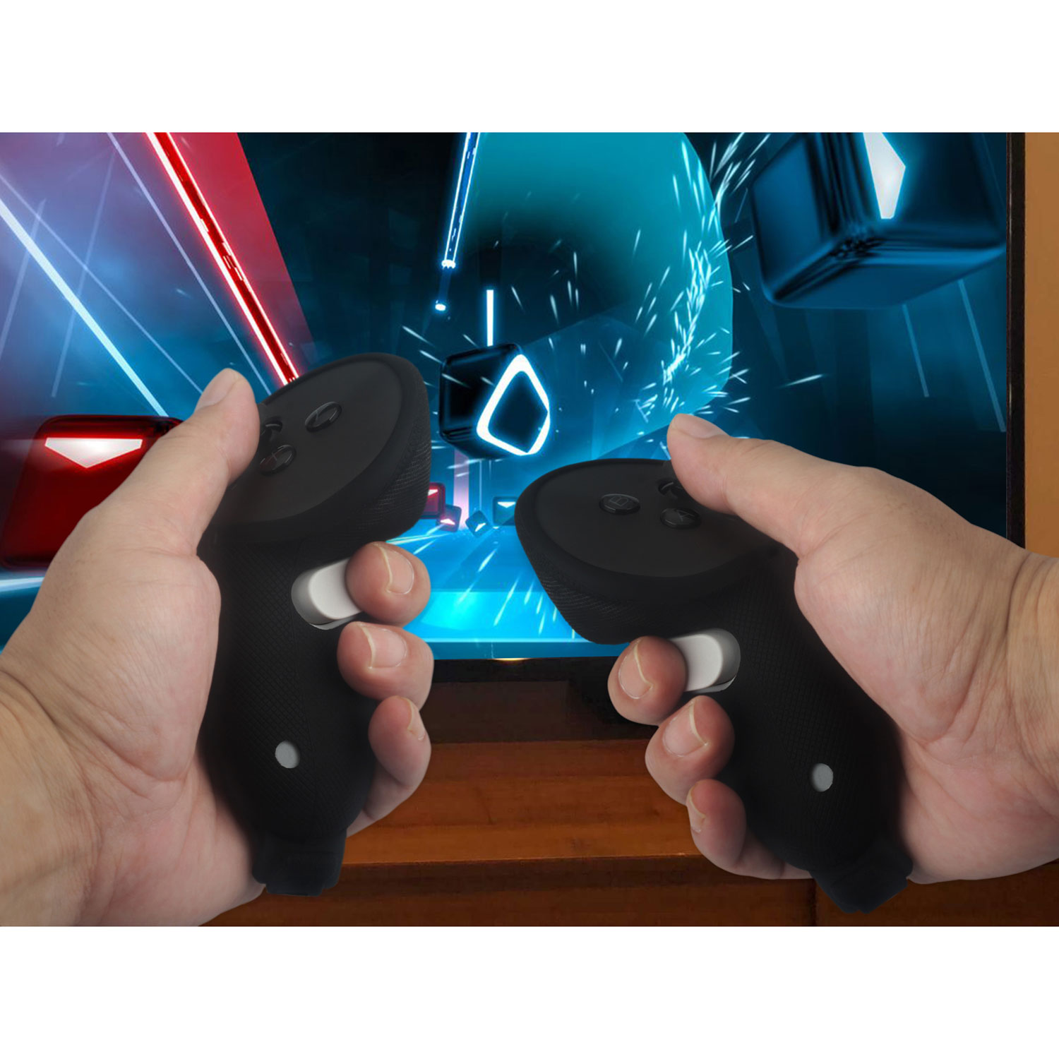 Insignia Hand Grips for Meta Quest 3 - Black