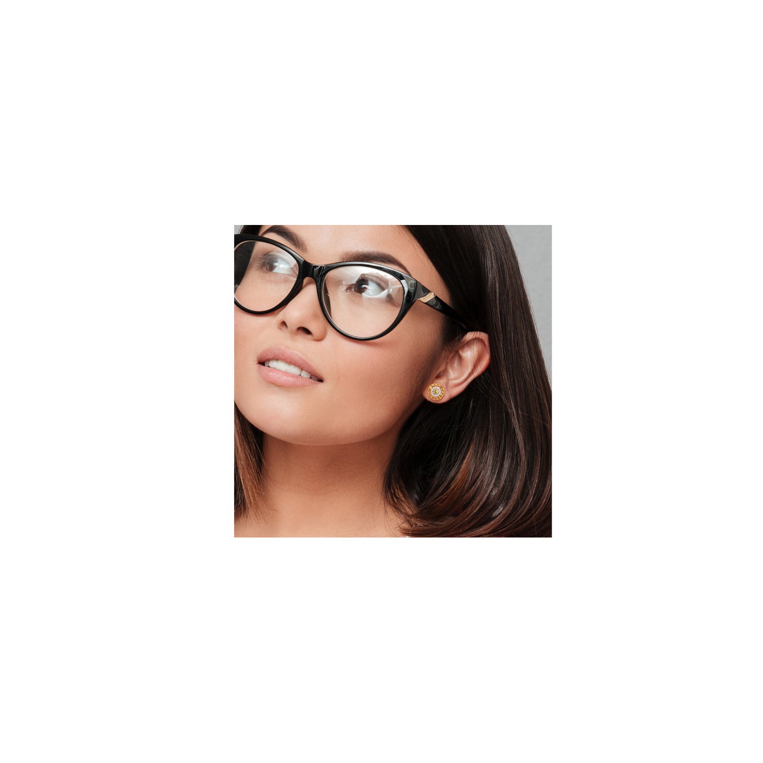 3.52 Carat Madeira Citrine and White Topaz Halo Earrings in Yellow Plated Sterling Silver