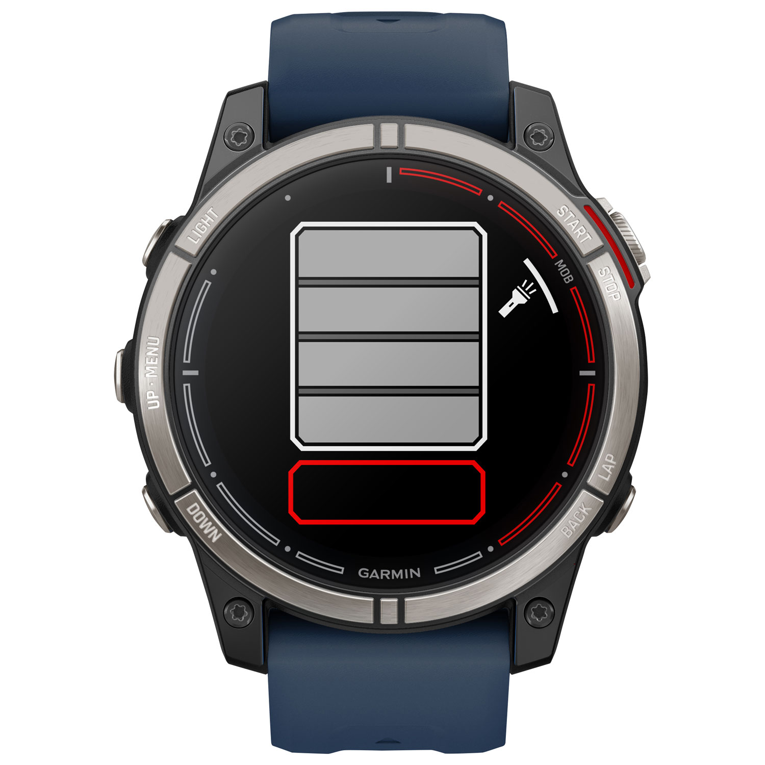 Montre intelligente nautique Bluetooth de 47 mm Quatix 7 Pro de Garmin - Bleu marine