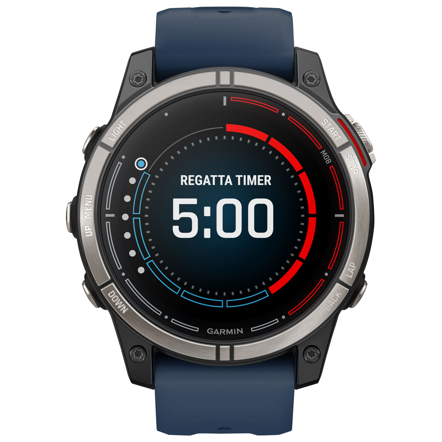 Montre intelligente nautique Bluetooth de 47 mm Quatix 7 Pro de Garmin - Bleu marine