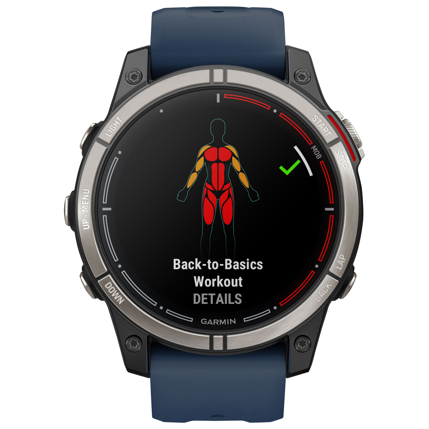 Montre intelligente nautique Bluetooth de 47 mm Quatix 7 Pro de Garmin - Bleu marine