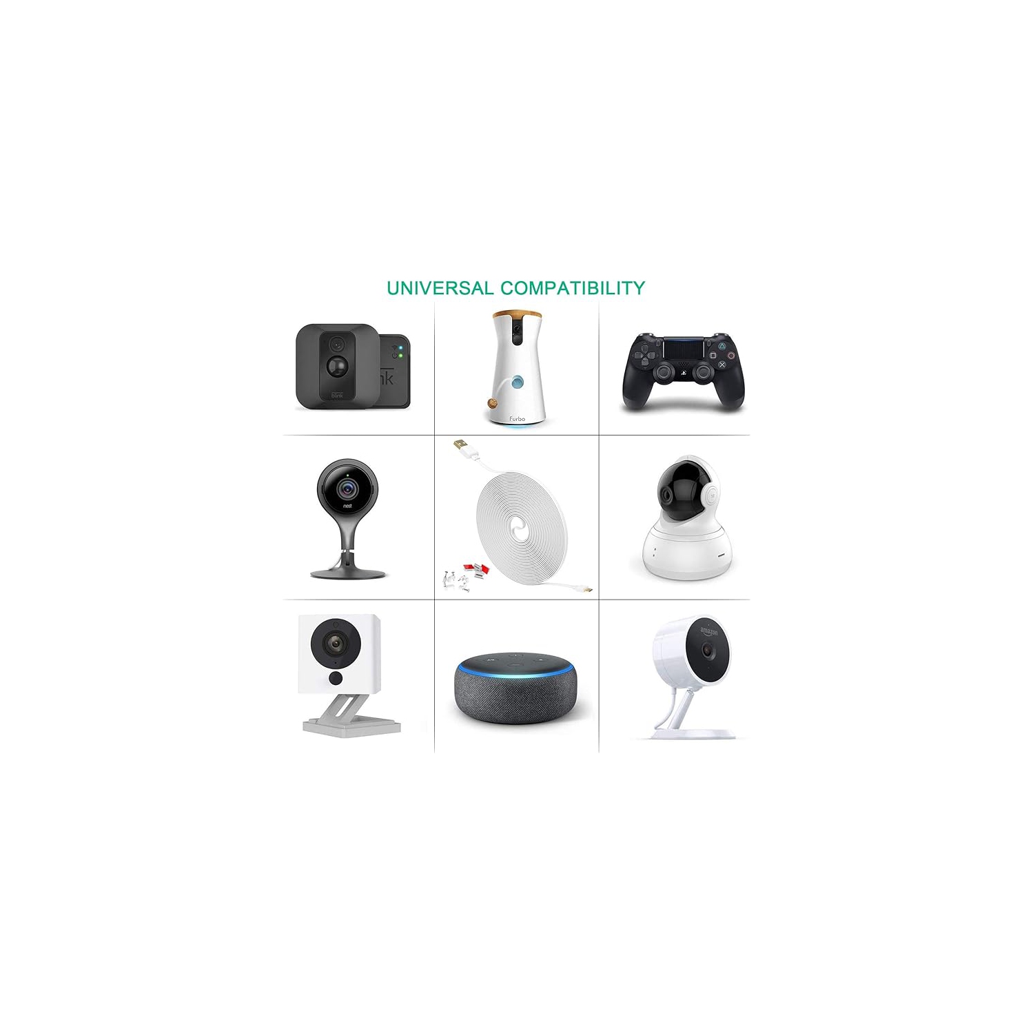 [8 Pack] Multi-Color Flat Micro USB Cable Pack 1.5M