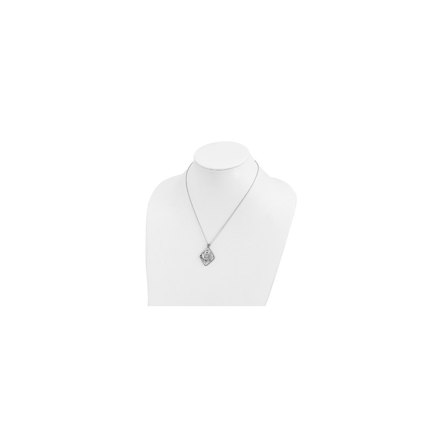 - Family Blessing - Pendant Necklace in Antiqued Sterling Silver with Chain