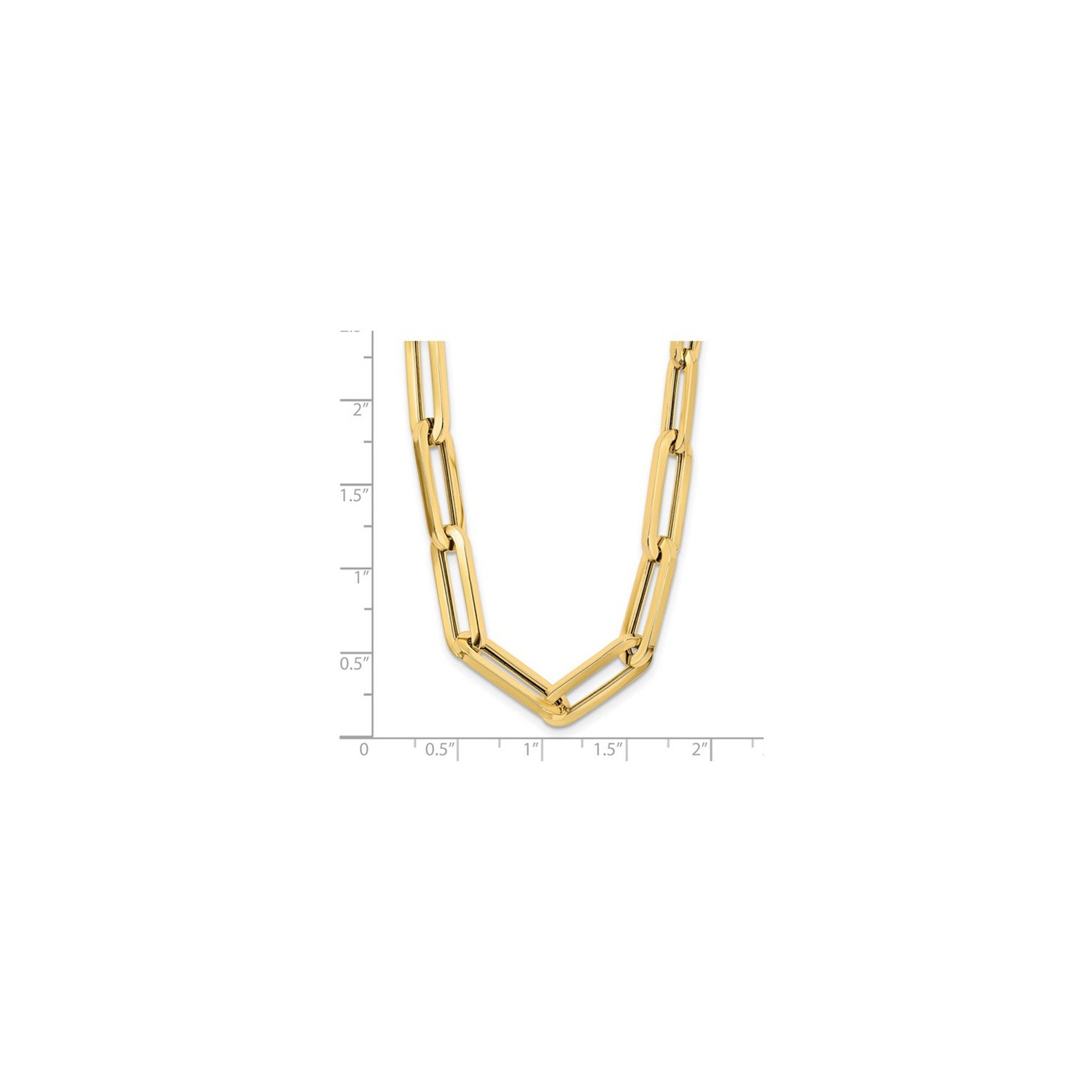 14K Yellow Gold Polished Fancy Link Necklace