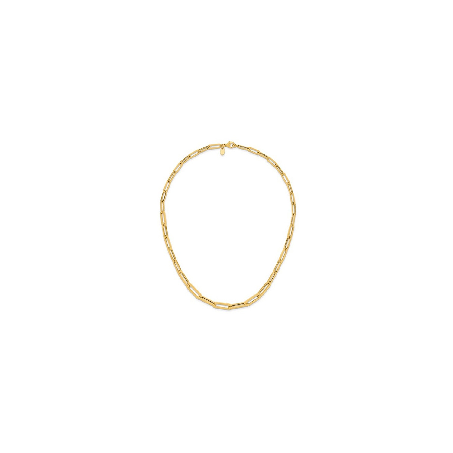 14K Yellow Gold Polished Fancy Link Necklace