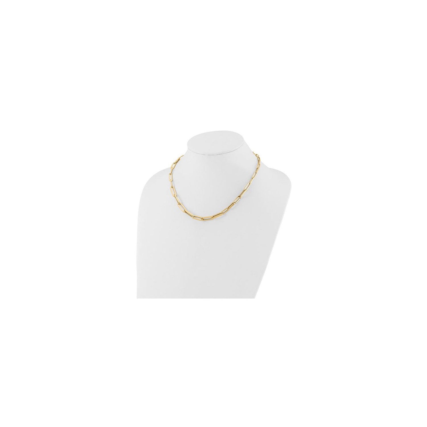 14K Yellow Gold Polished Fancy Link Necklace