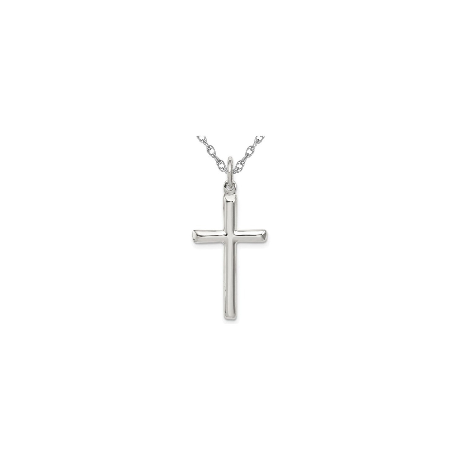 Sterling Silver Cross Pendant Necklace with Chain