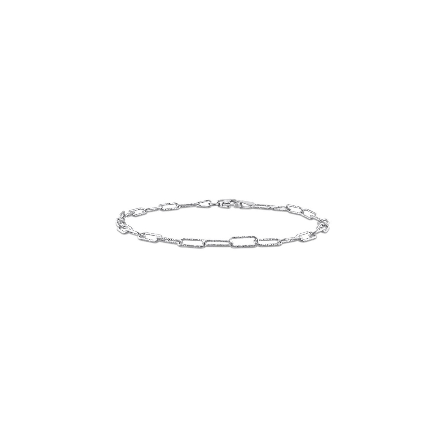 Fancy Paperclip Chain Bracelet in Sterling Silver