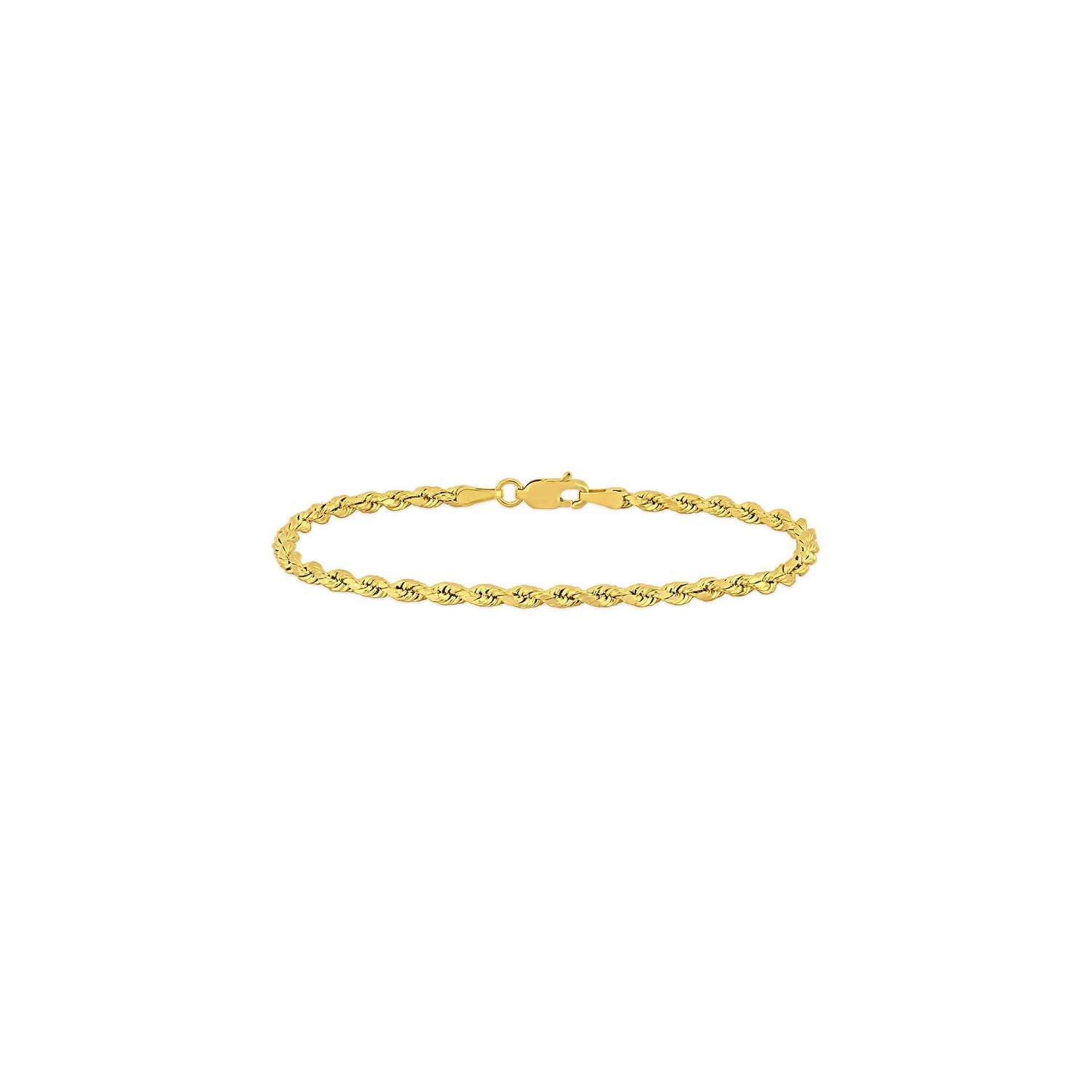 Bracelet à chaîne torsadée en or jaune 14K ct