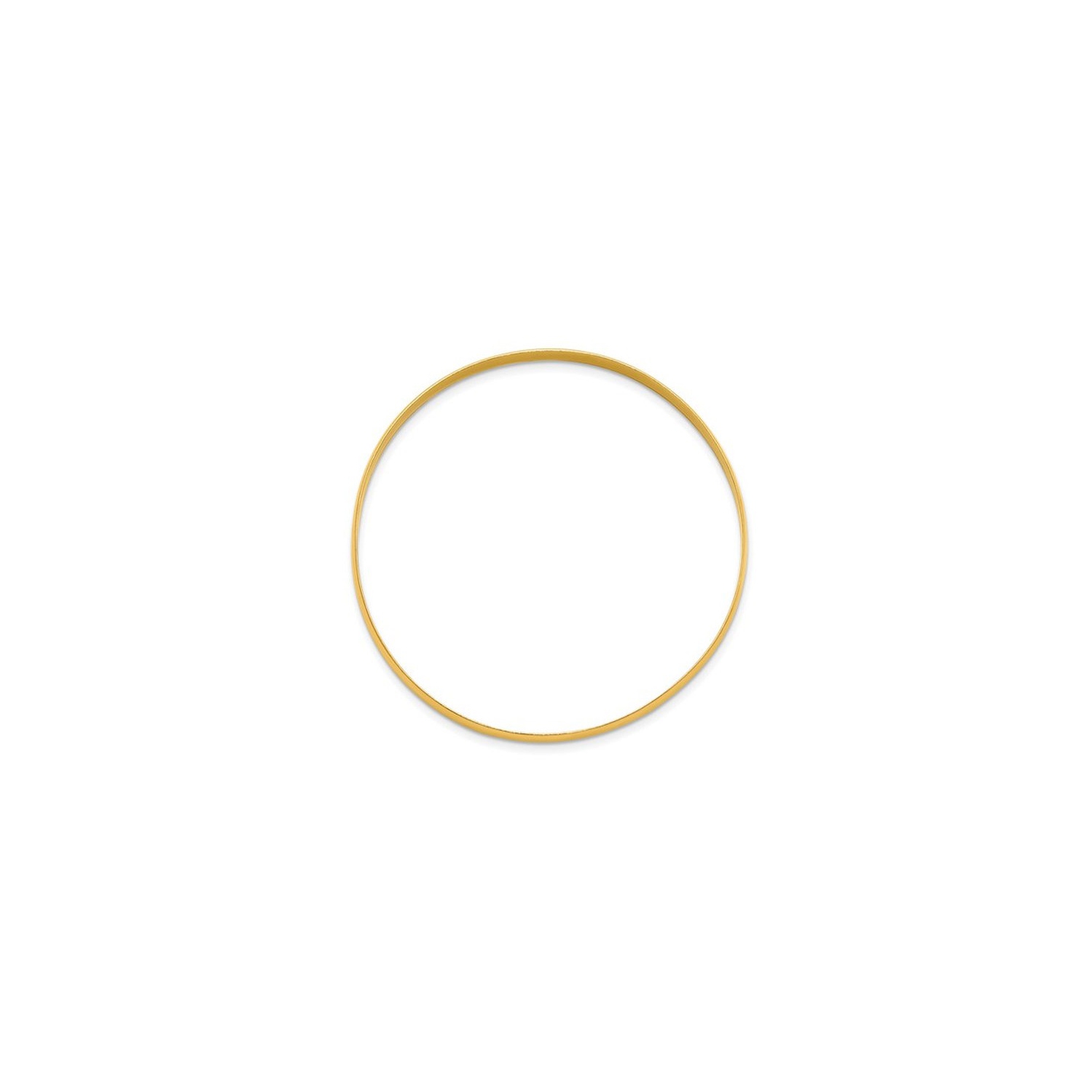 Bracelet rigide poli en argent sterling plaqué jaune