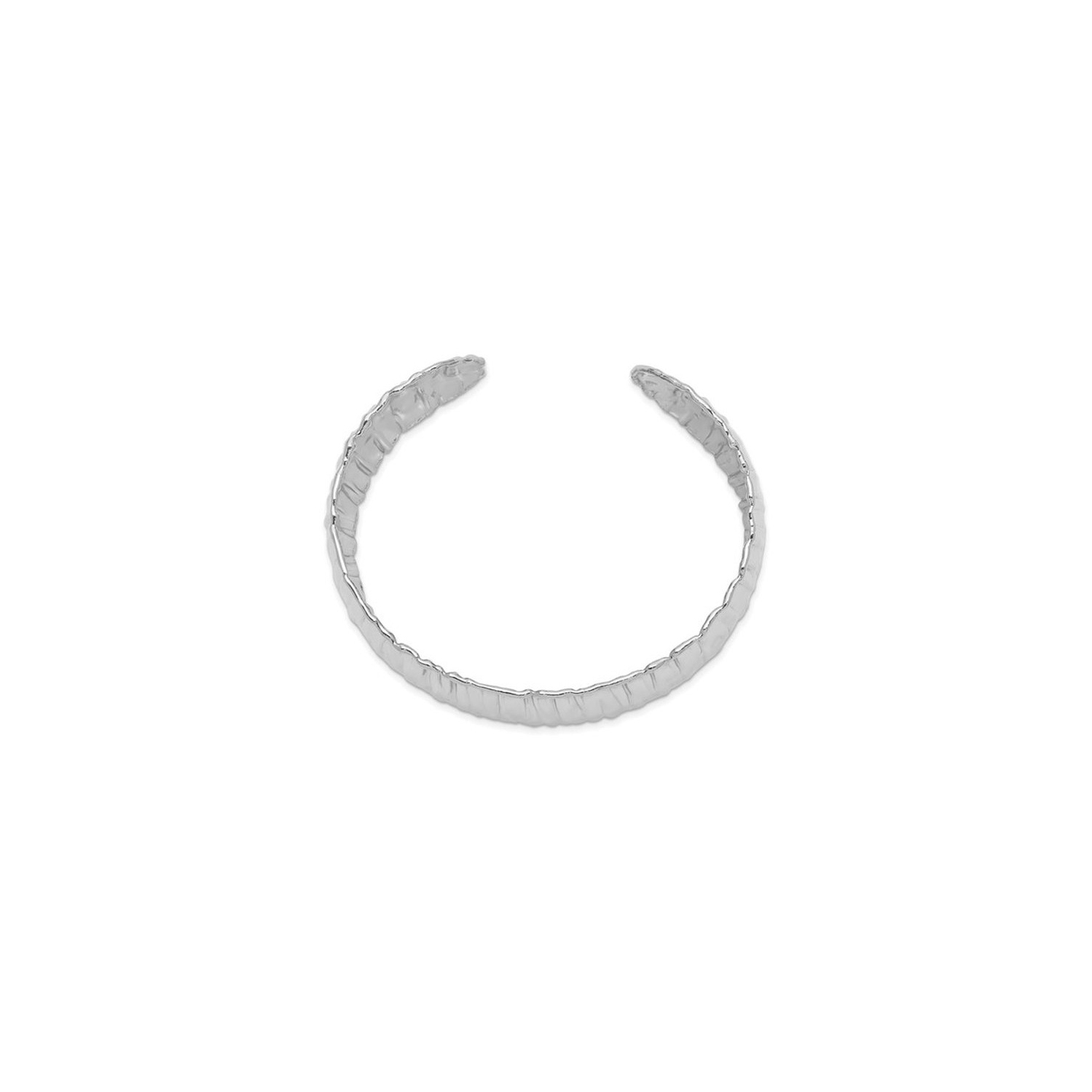 Bracelet rigide texturé en argent sterling