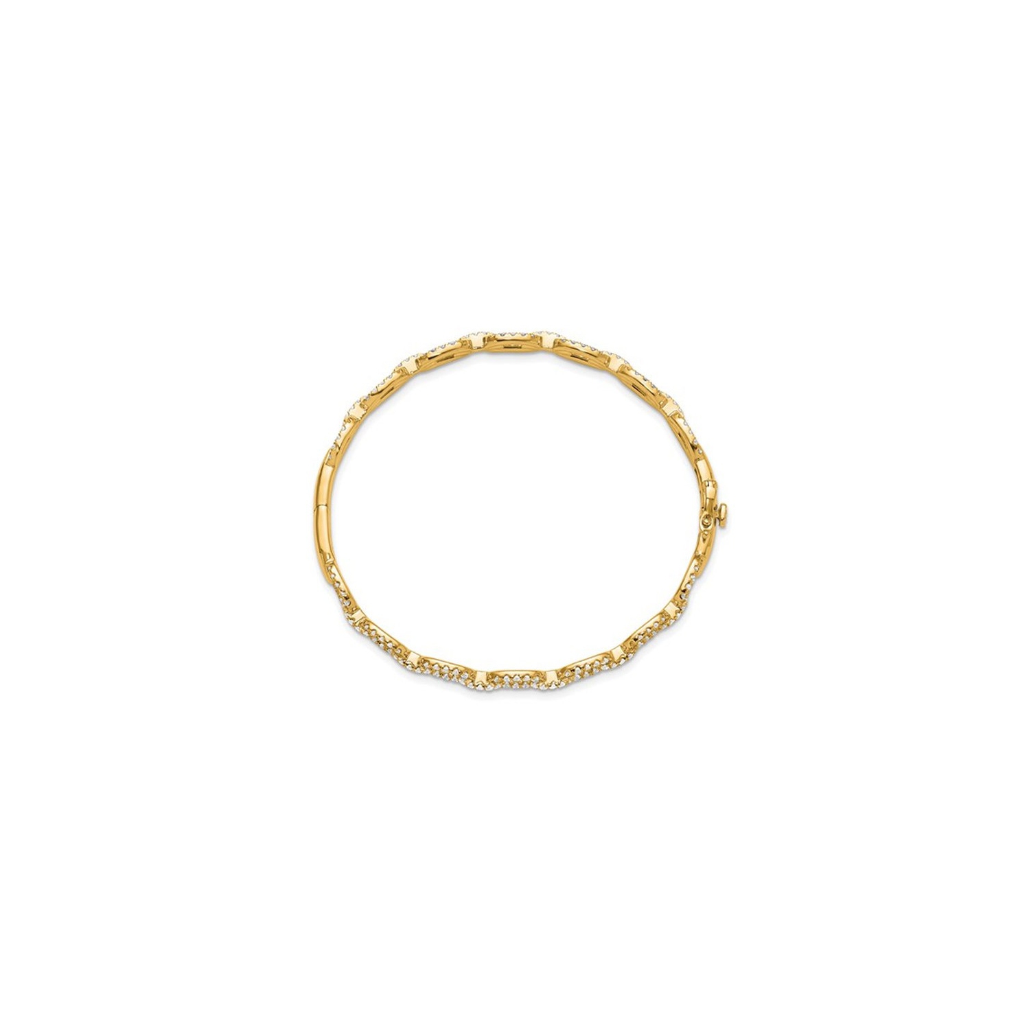 2.16 Carat Lab-Grown Diamond Link Bracelet in 14K Yellow Gold