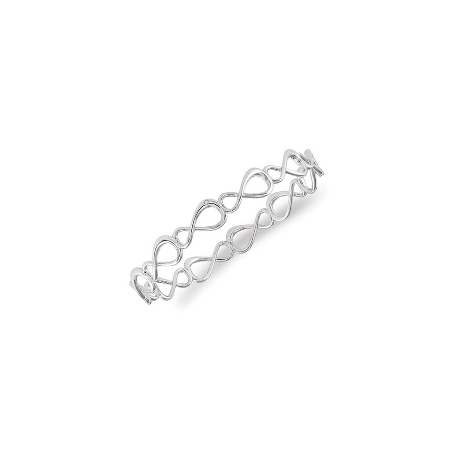 Bracelet à enfiler Infinity en argent sterling