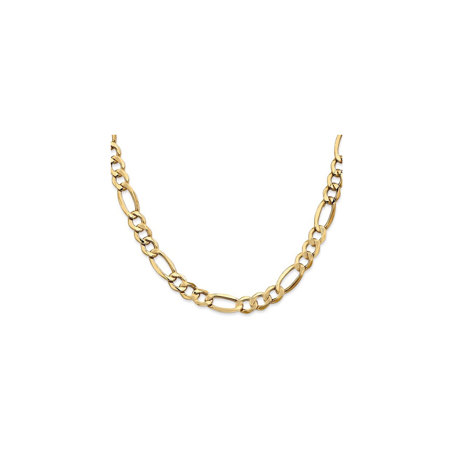 Figaro Chain Necklace in 14K Yellow Gold 24 Inches