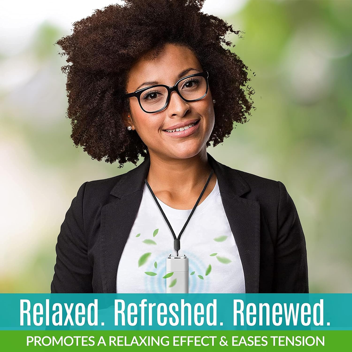 Portable Air Purifier Necklace - Rechargeable and Wearable Personal Air Device for Kids and Adults - Portable & Travel Size, Use at Home, Office,