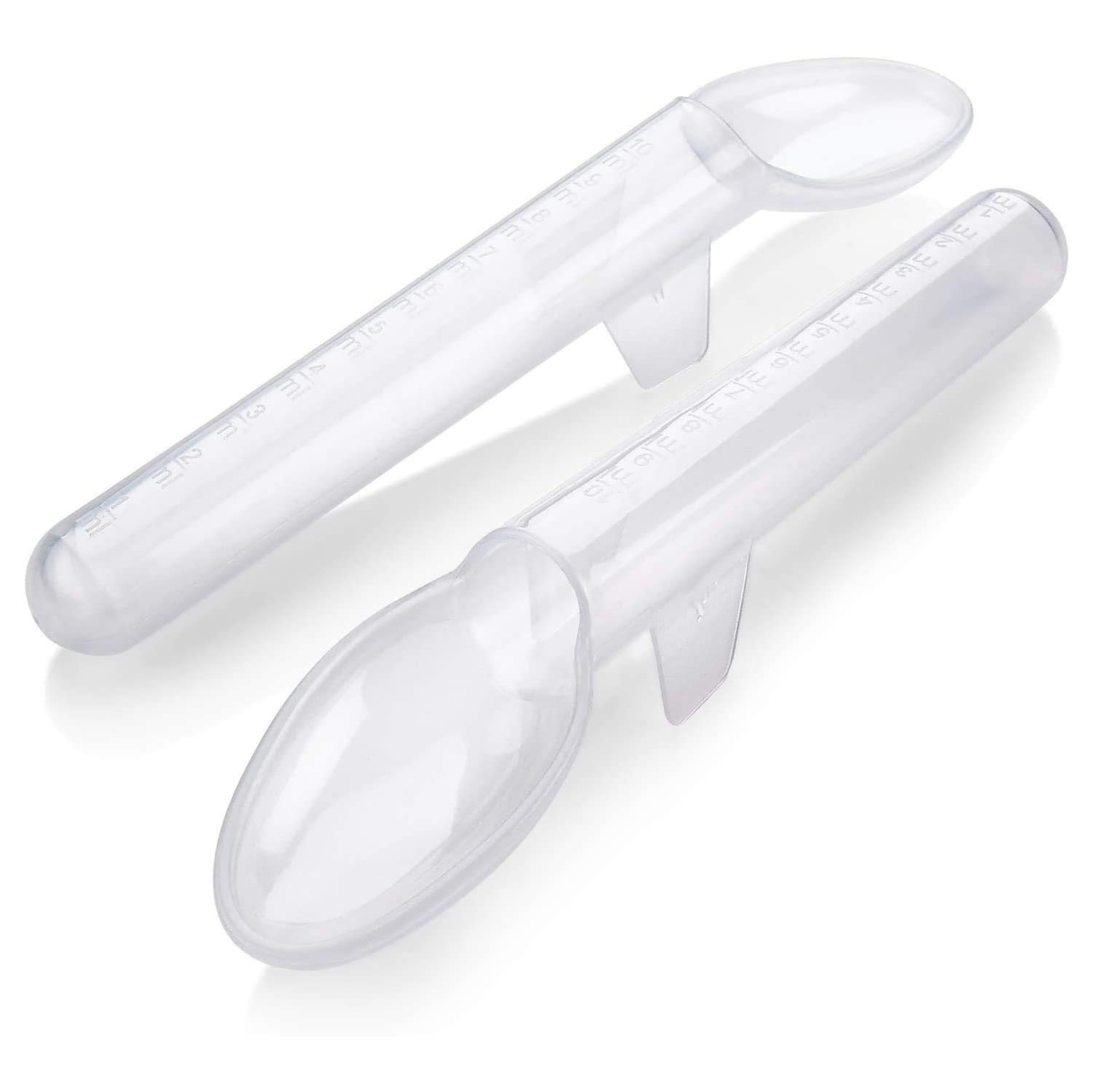 Calibrated Medicine Spoon for Kids, Baby & Toddler - - 2 Tsp/10 Ml Capacity Plastic Oral Liquid Dose Medication Graduated Dispenser