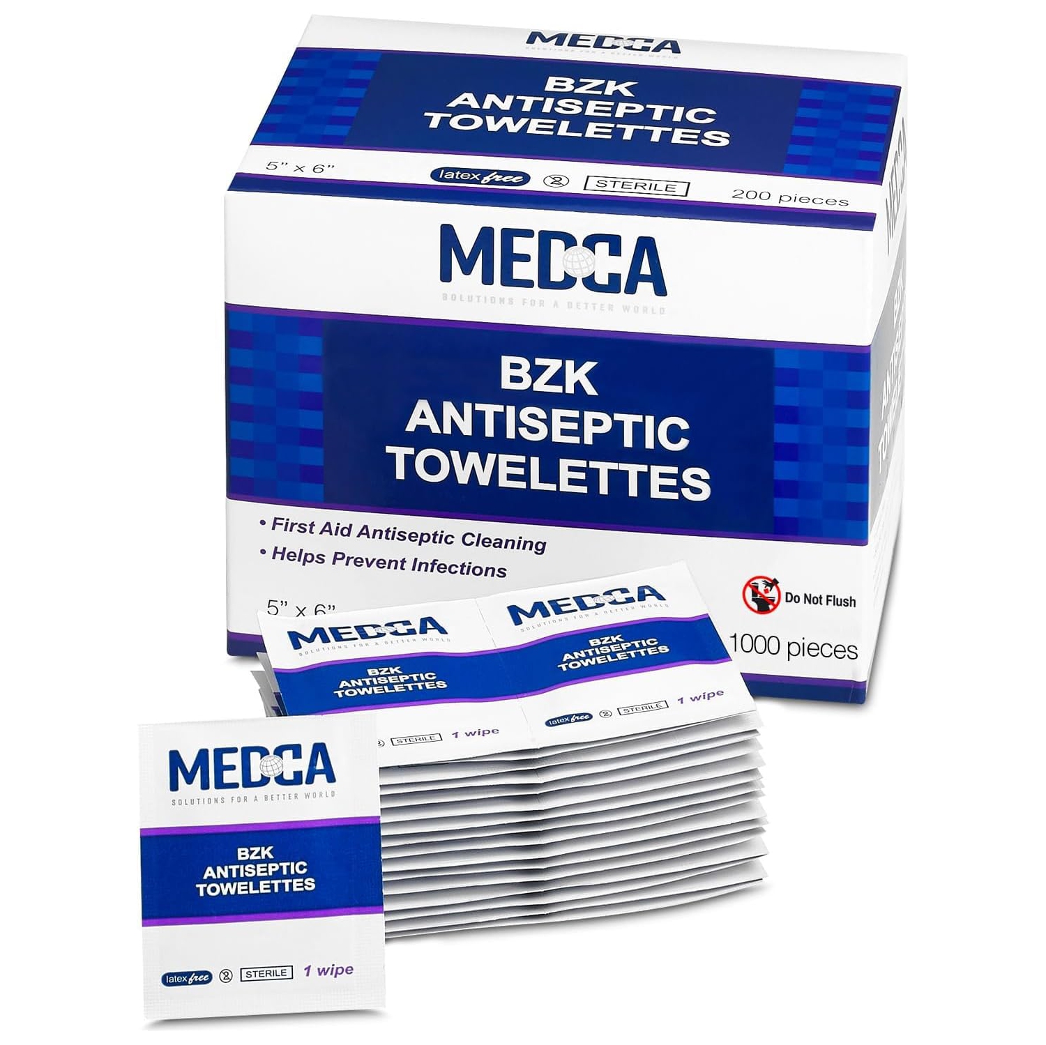 Lingettes MEDCA BZK, paquet de 1000…