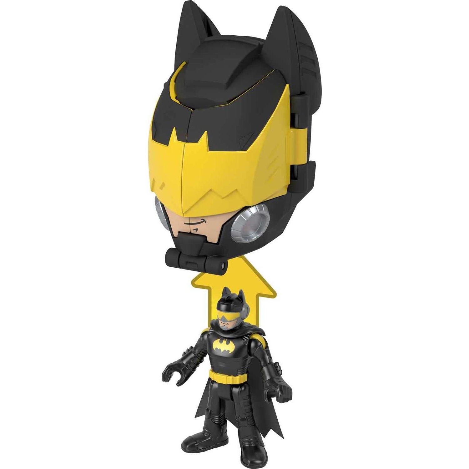 DC Super Friends Fisher-Price Imaginext Head Shifters Batman Figure and Batwing Vehicle