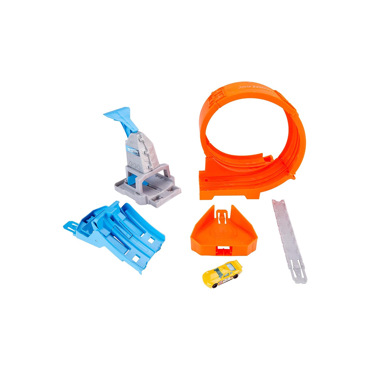 Hot Wheels Loop Stunt Champion Track Set with Dual-Track Loop, Dual Launch