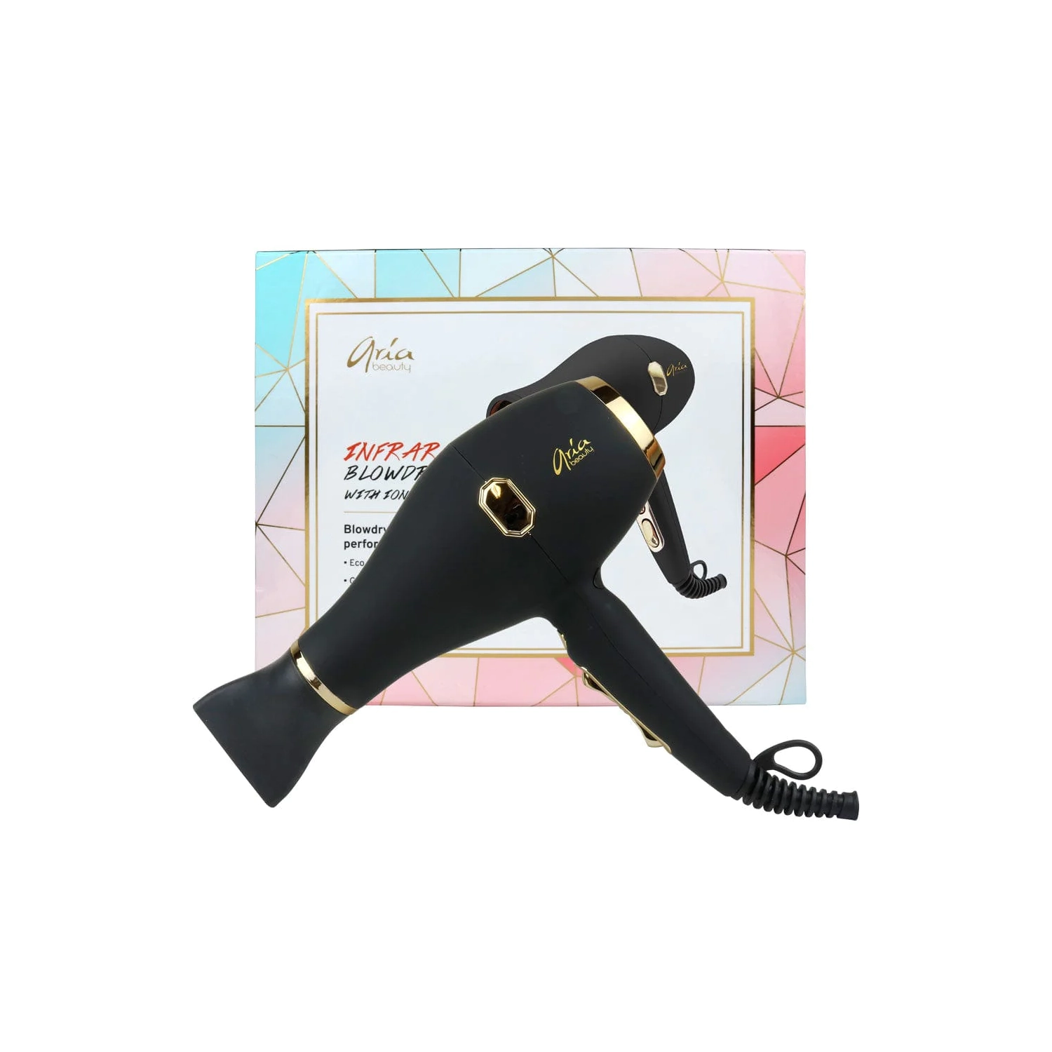 Aria Beauty - Ionic Infrared Dryer 1300w Black