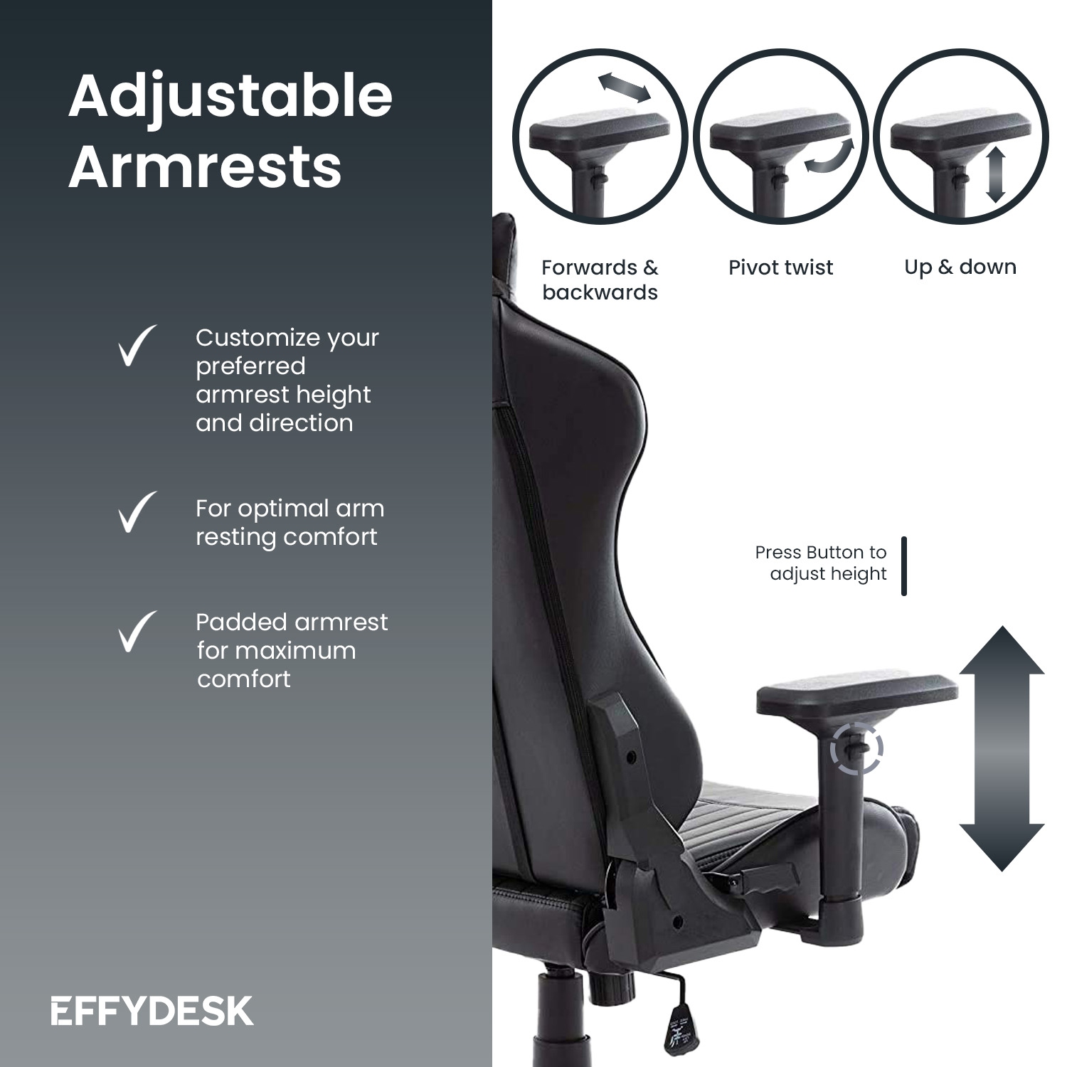 Fauteuil jeu ergonomique dossier haut Pro+ GamingChair - cuir polyuréthane avec réglage de la hauteur - appuie-tête et support lombaire - Exclusivité