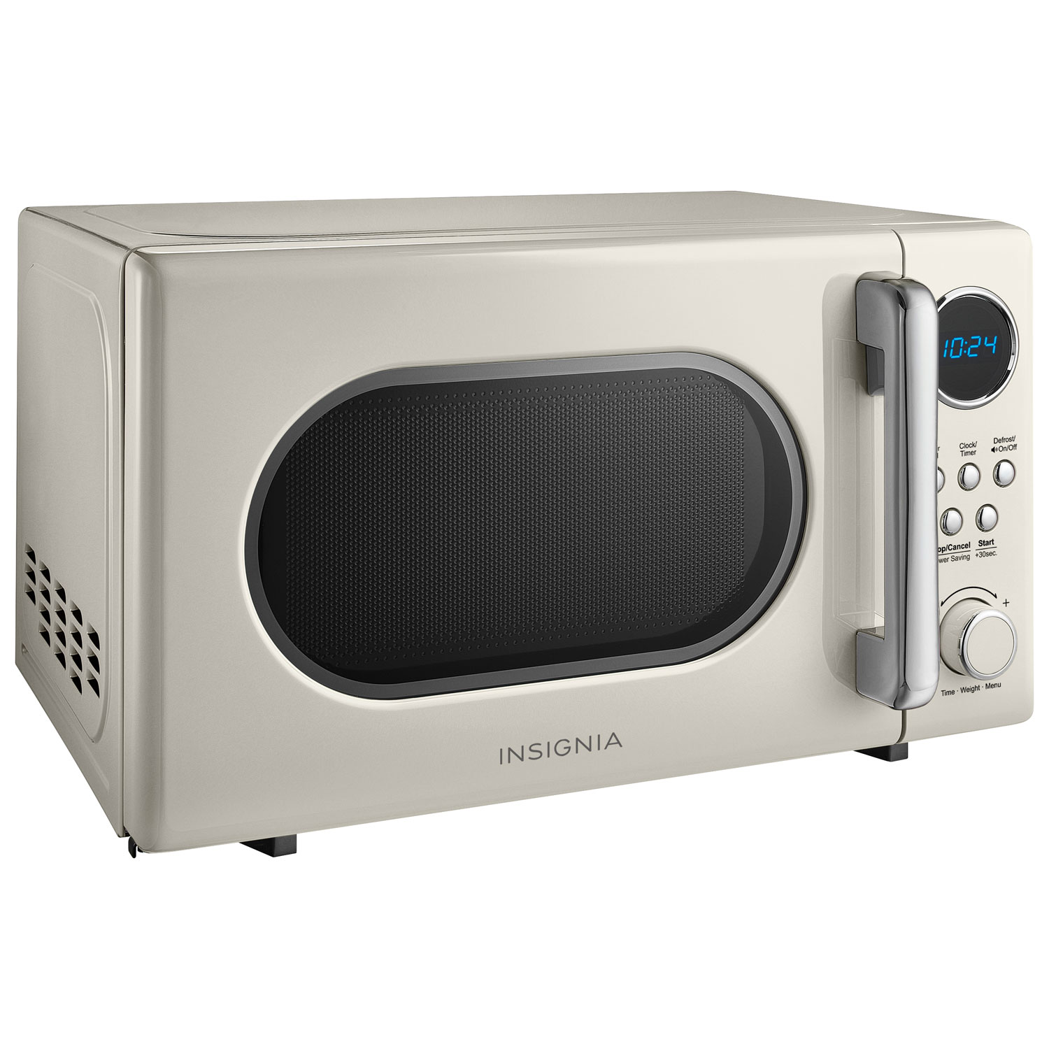 Insignia Retro 0.7 Cu. Ft. Retro Compact Microwave - Cream - Only at Best Buy