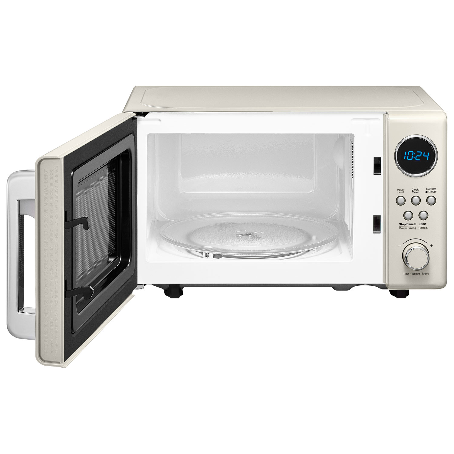 Insignia Retro 0.7 Cu. Ft. Retro Compact Microwave - Cream - Only at Best Buy