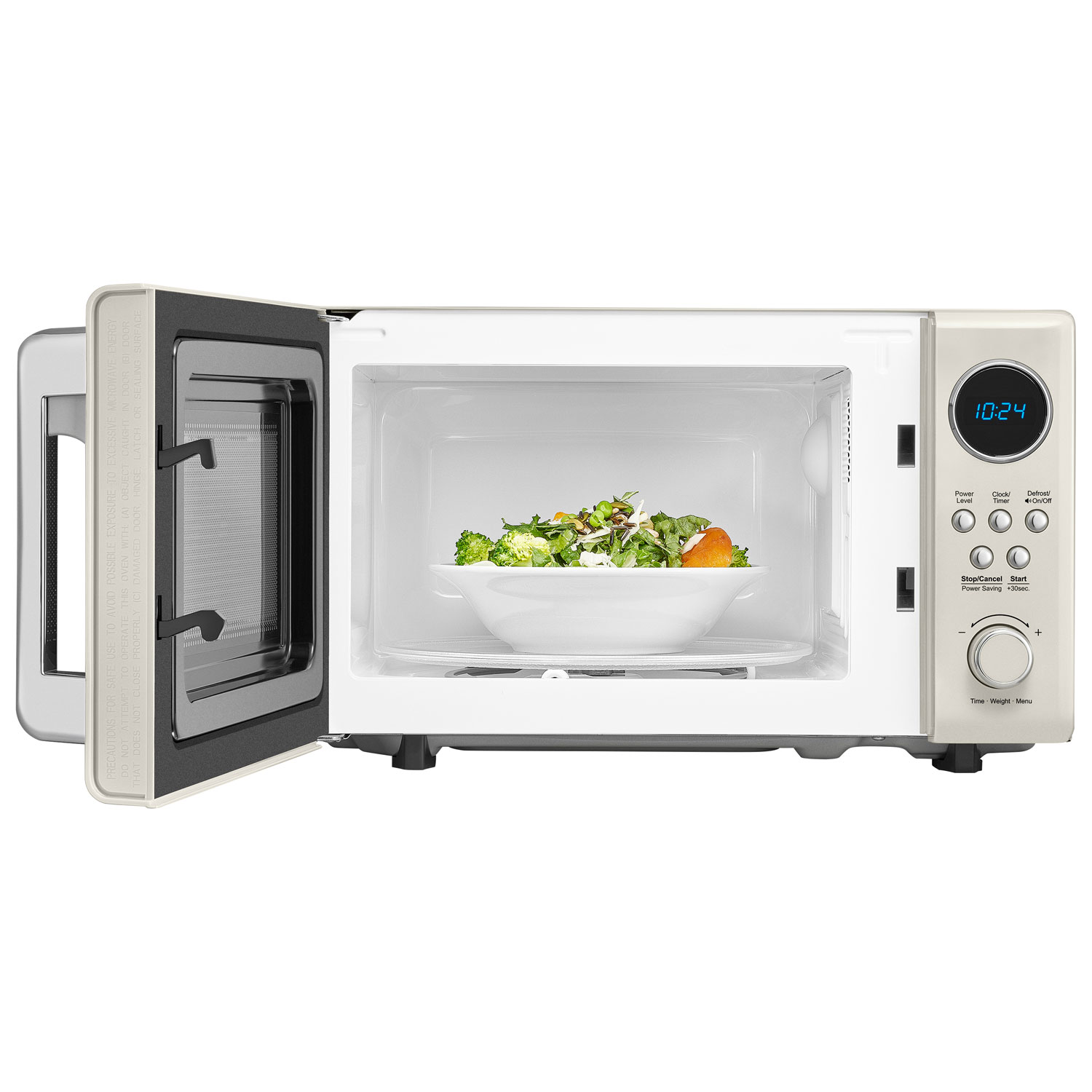 Insignia Retro 0.7 Cu. Ft. Retro Compact Microwave - Cream - Only at Best Buy