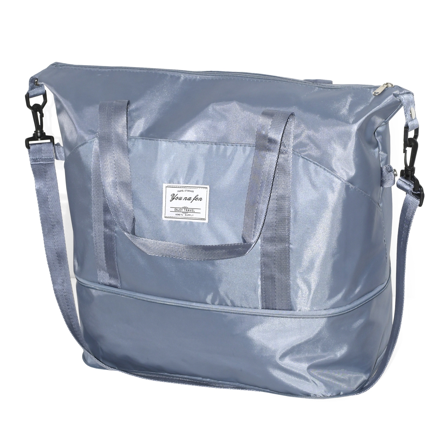 NICCI Travel Weekender Duffel Expandable Bag, Blue