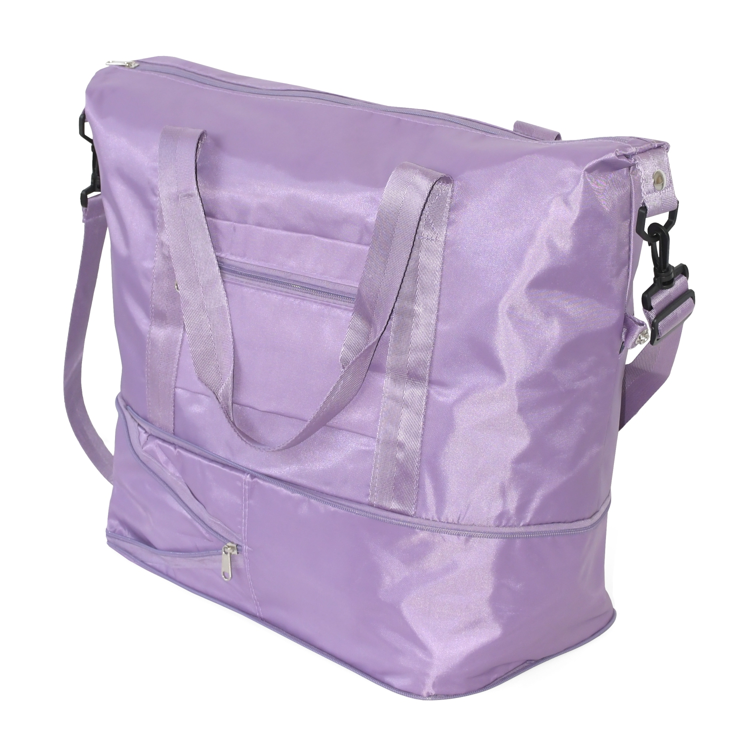 Sac de sport extensible Travel Weekender de NICCI, violet pâle