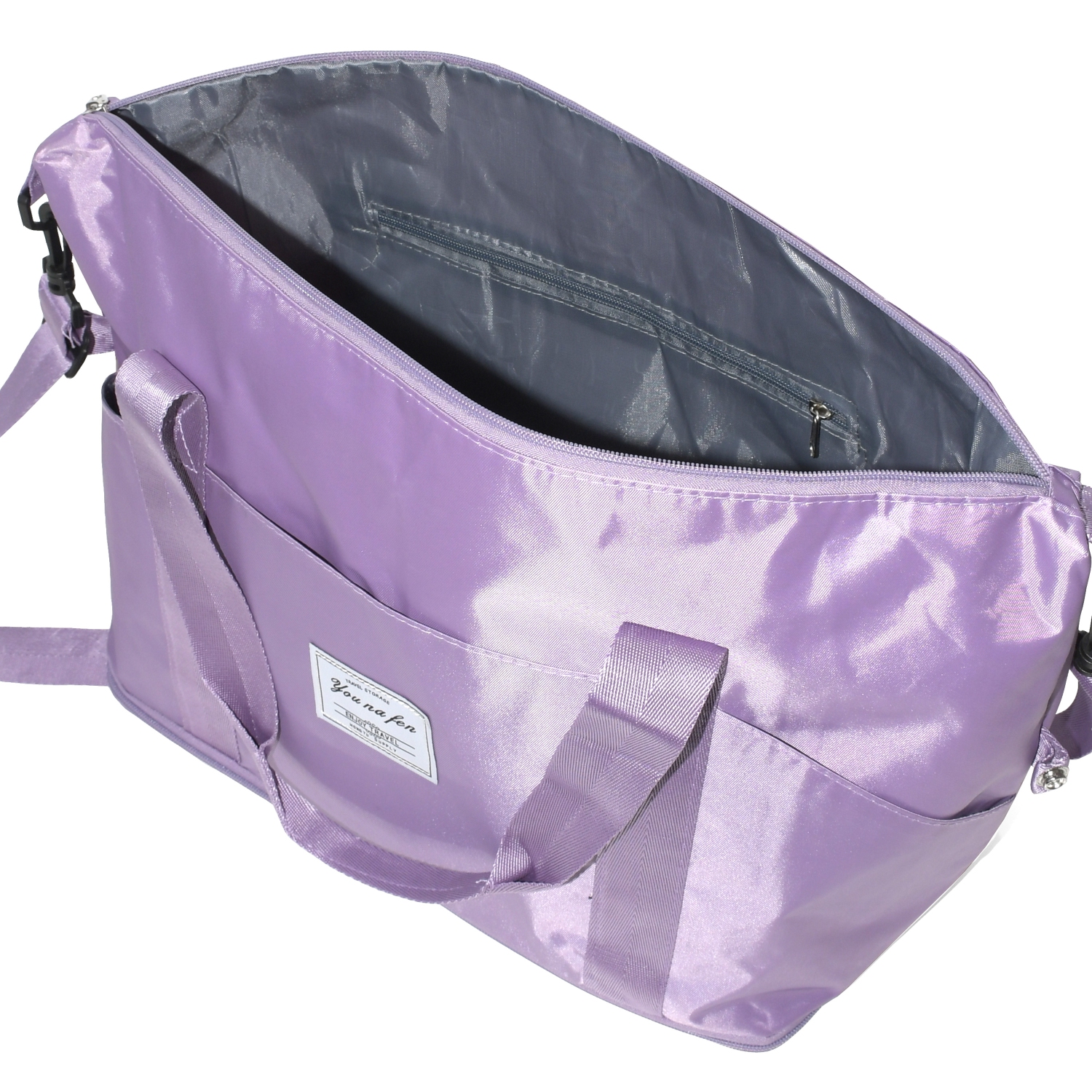 Sac de sport extensible Travel Weekender de NICCI, violet pâle
