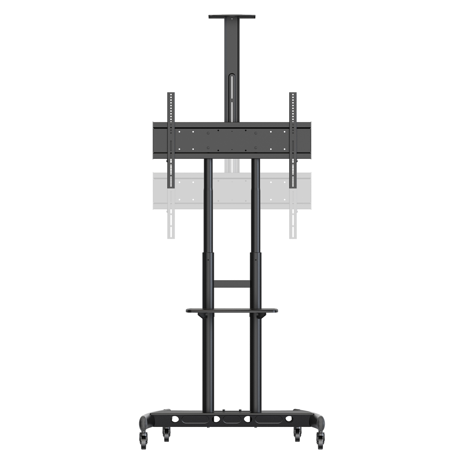 Kanto – Meuble à roulettes pour téléviseur à hauteur réglable MTM86PL pour téléviseurs de 55 à 86 po et présentoirs interactifs