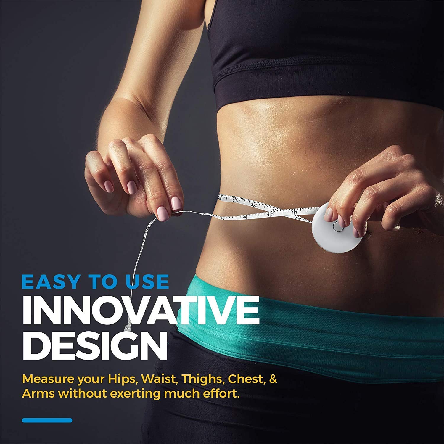 Body Tape Measure - Measuring Tapes for Body and Fat Weight Monitors, (Inches & Cm) Retractable Tape Measure Ruler for Accurate Body Fat Calculate