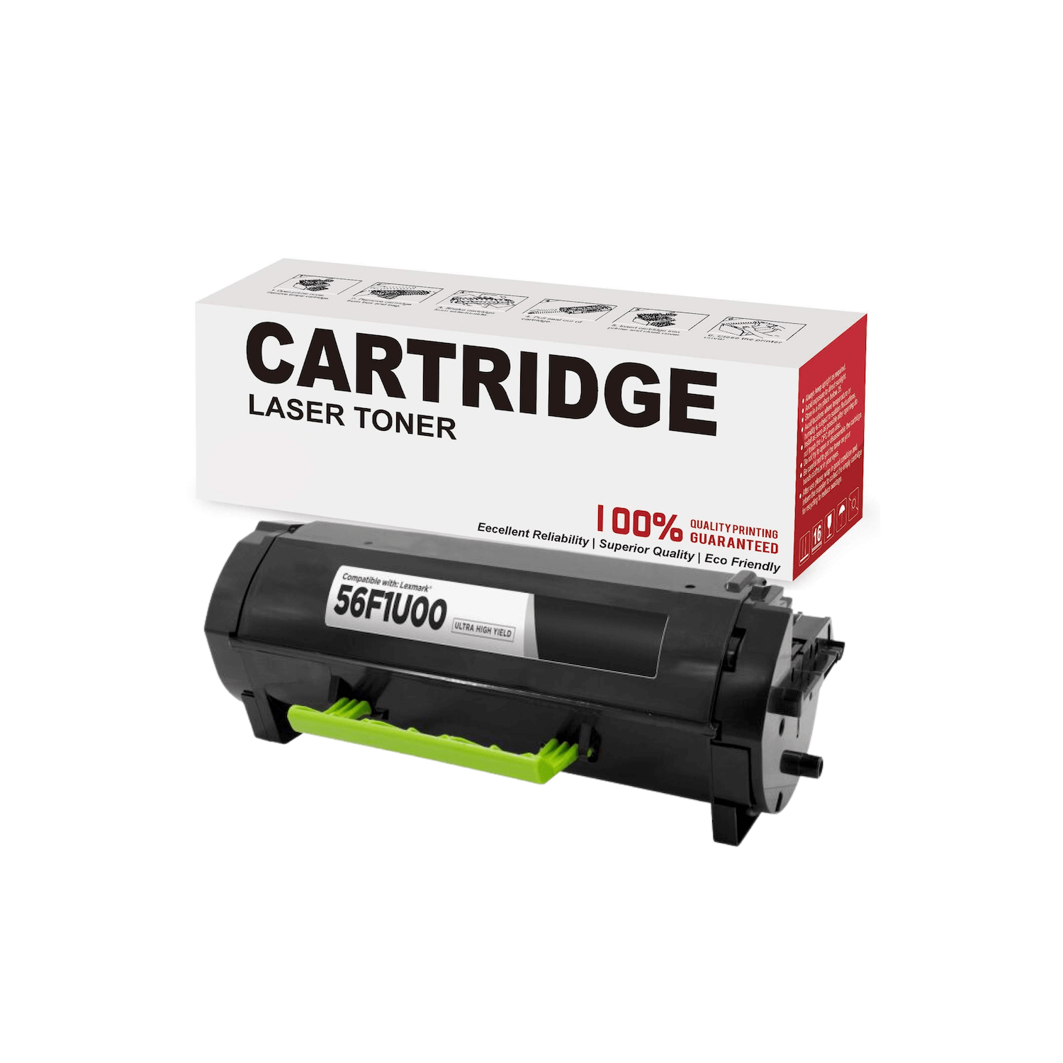 Compatible Lexmark 56F1U00 Toner Cartridge For MS321, MS621, MS622, MX521, MX522, MX622 Black - 25K