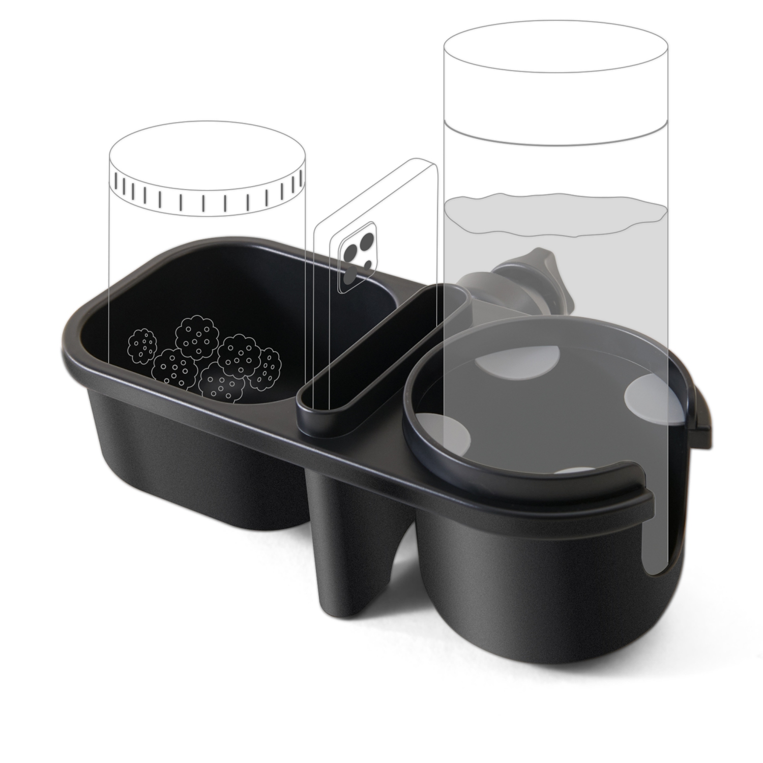 Sunveno 3-in-1 Stroller Cup Holder