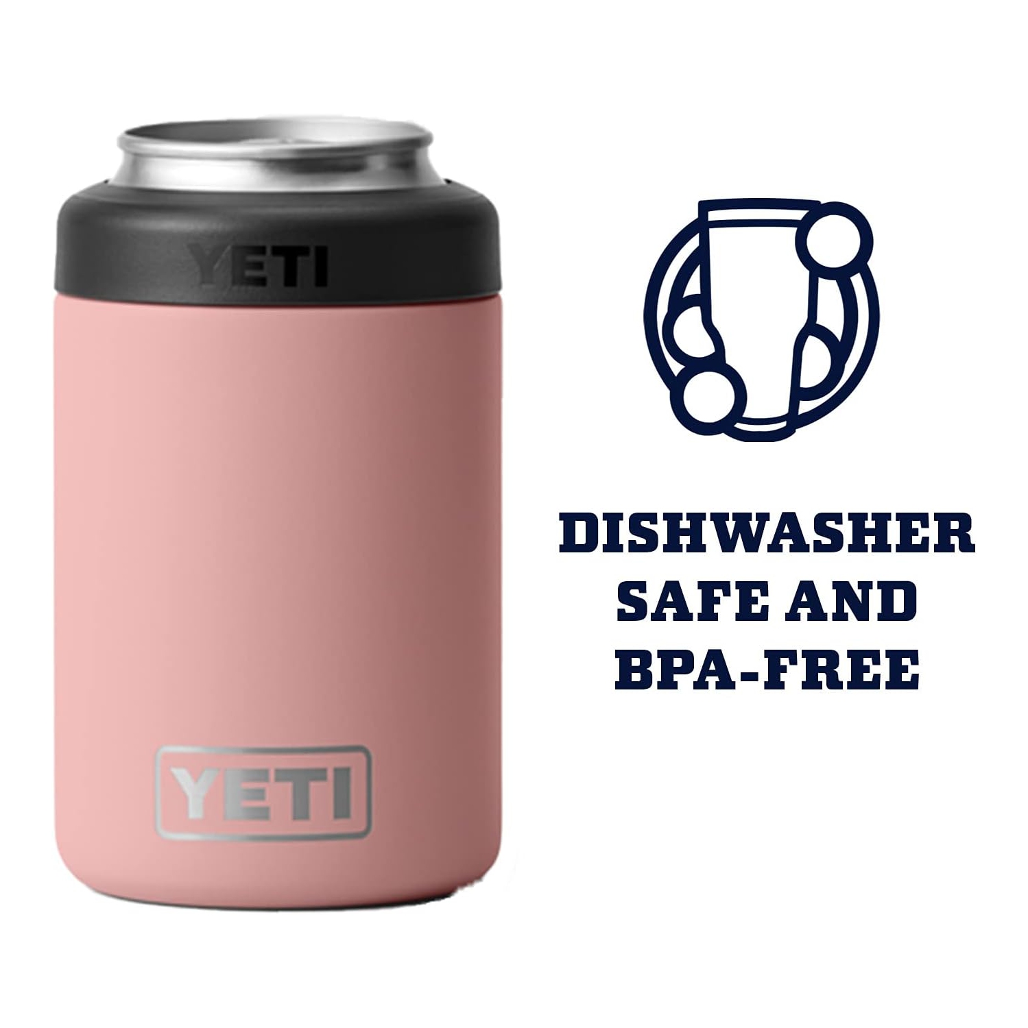YÉTI Rambler 12&nbsp;oz. Colster – isolateur de boîte pour canettes de taille standard, rose grès
