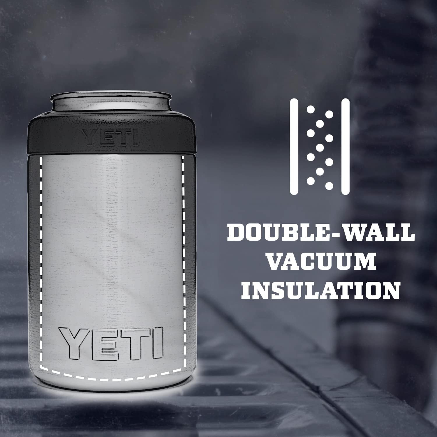 YETI Rambler 12 oz. Colster Can Insulator for Standard Size Cans, Stainless 1 Count