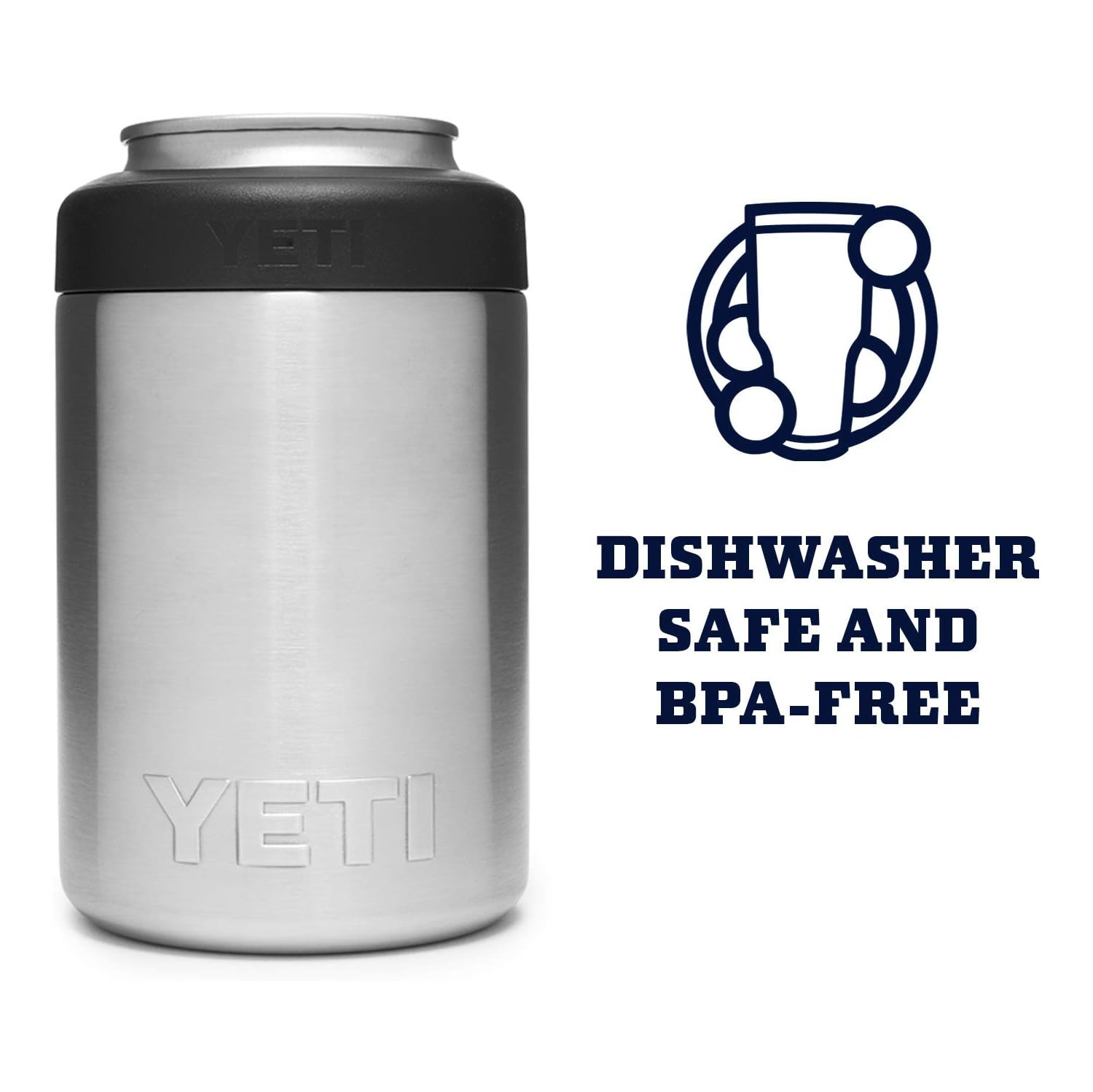YETI Rambler 12 oz. Colster Can Insulator for Standard Size Cans, Stainless 1 Count