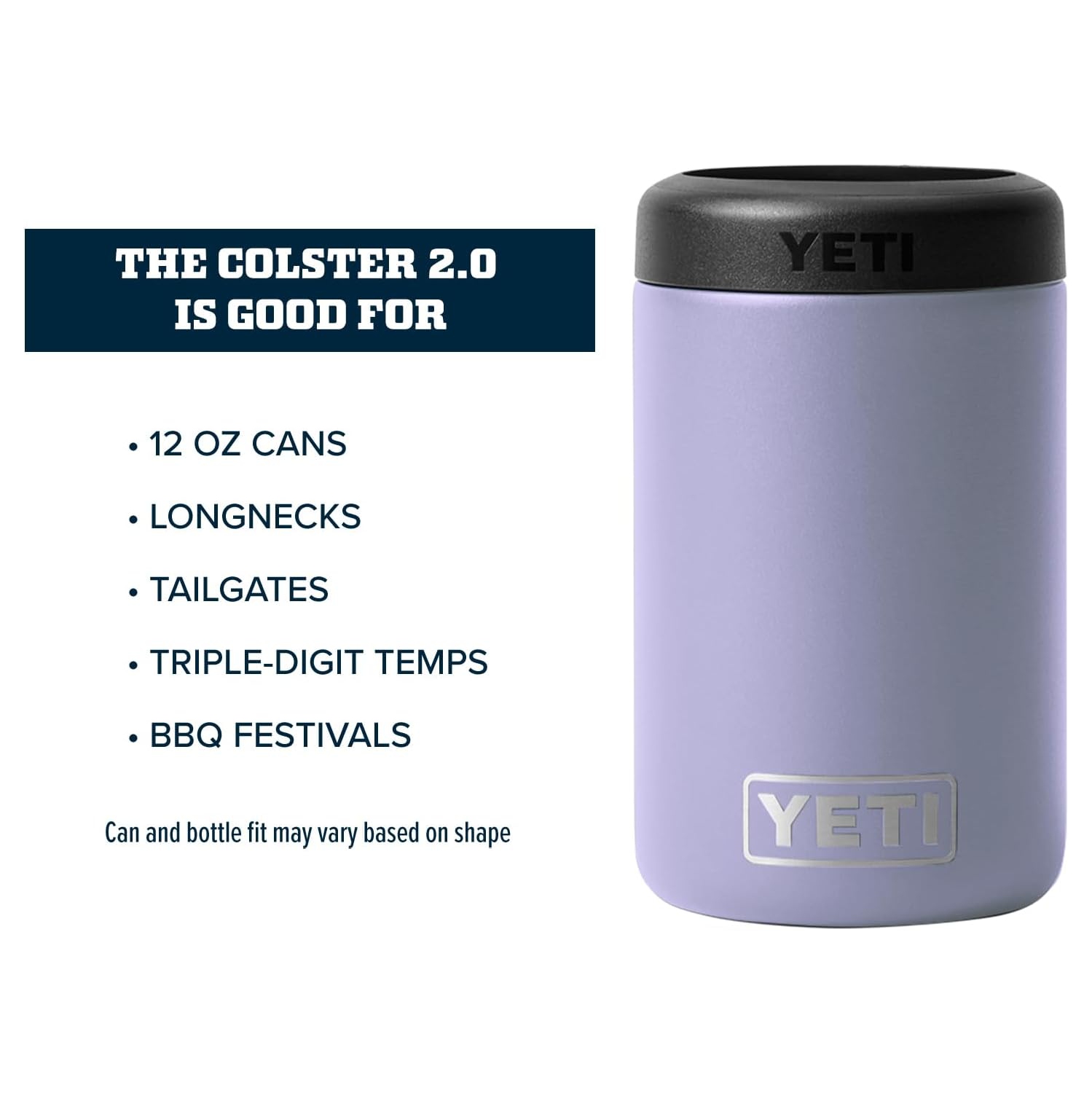 YÉTI Rambler 12&nbsp;oz. Colster CAN – Insulator pour canettes de taille standard, lilas cosmique