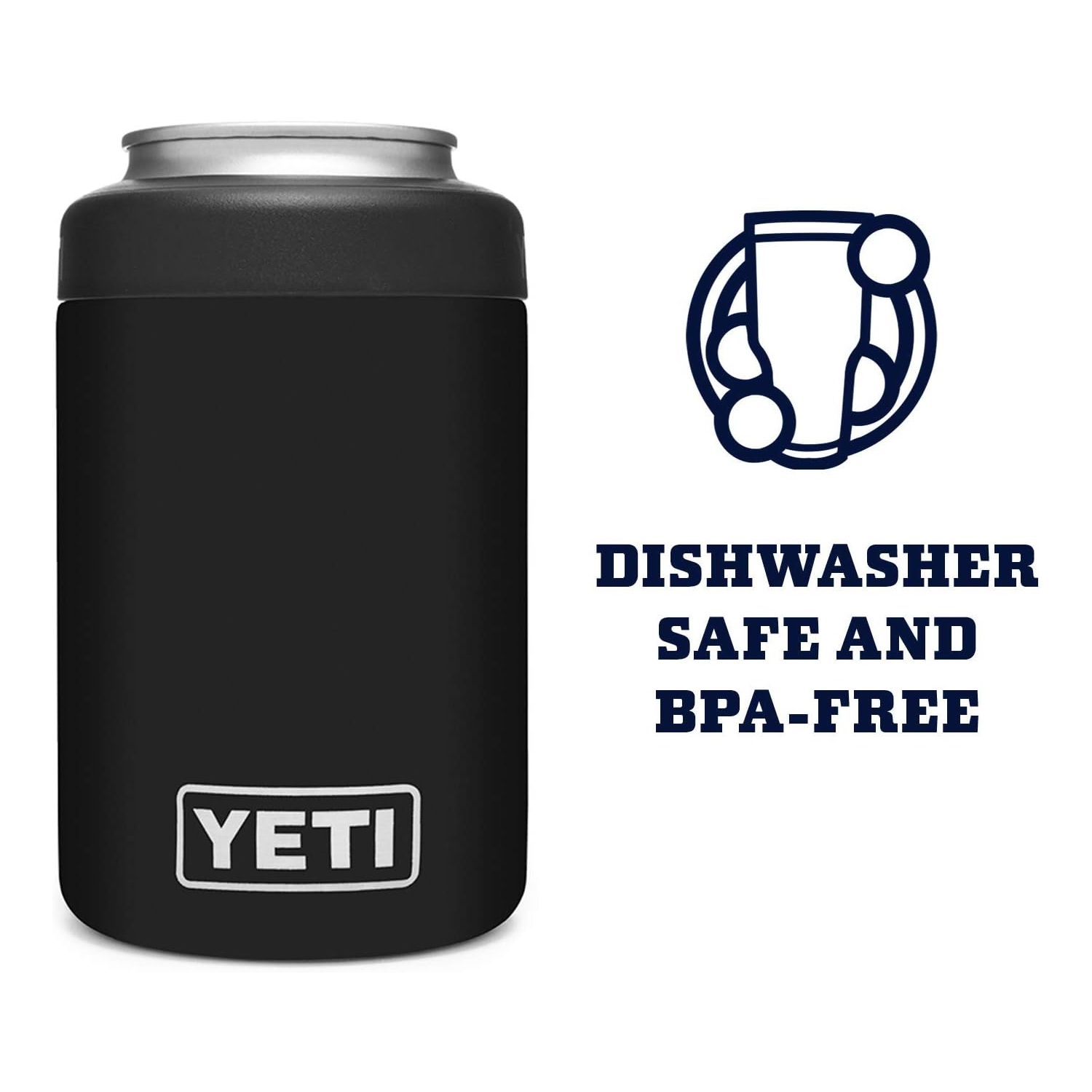 YETI Rambler 12 oz. Colster Can Insulator for Standard Size Cans, Black