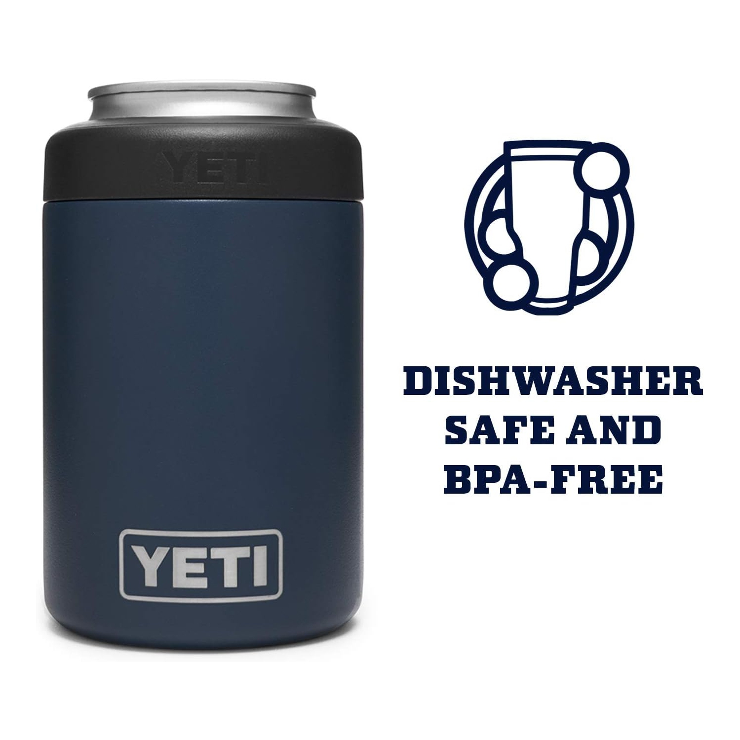 YÉTI Rambler 12&nbsp;oz. Colster – isolateur de boîte pour canettes de format standard, bleu marine