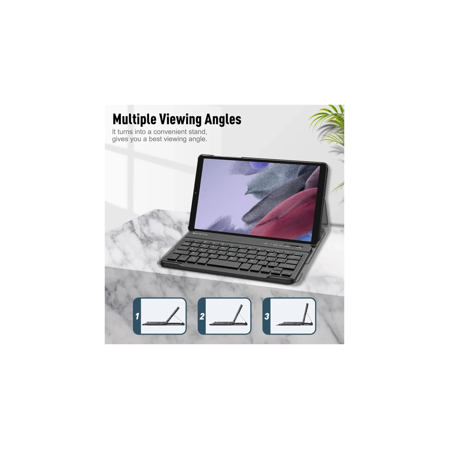 Samsung Galaxy Tab A9 Plus / A9+ 11 Inch 2023 Keyboard Case | Slim Lightweight Stand Cover with Detachable Wireless Bluetooth Keyboard -