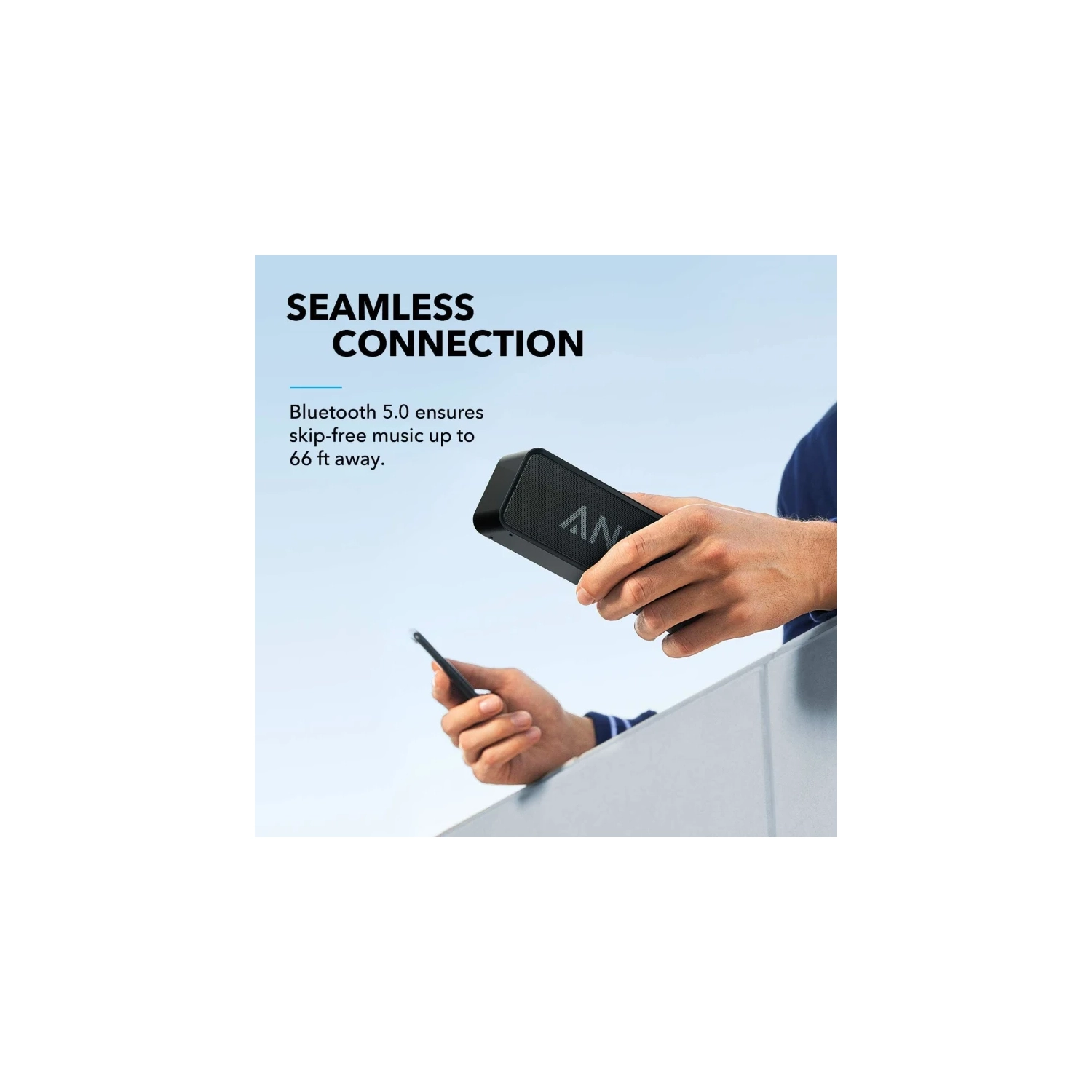 Haut-parleur Bluetooth Soundcore d'Anker : amélioré, étanche IPX5, son stéréo, temps de jeu 24H, haut-parleur sans fil portatif pour iPhone, Samsung