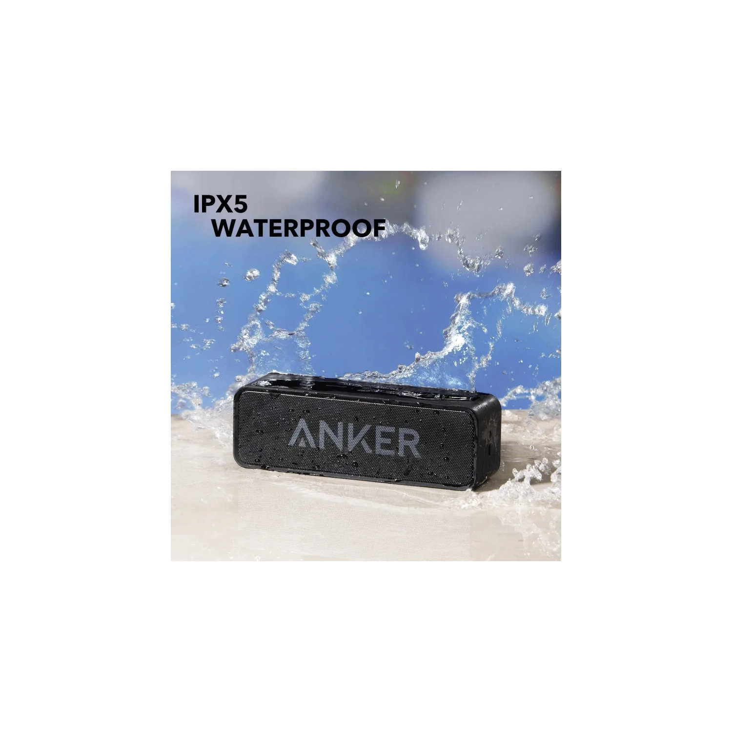 Anker Soundcore Bluetooth Speaker - Upgraded, IPX5 Waterproof