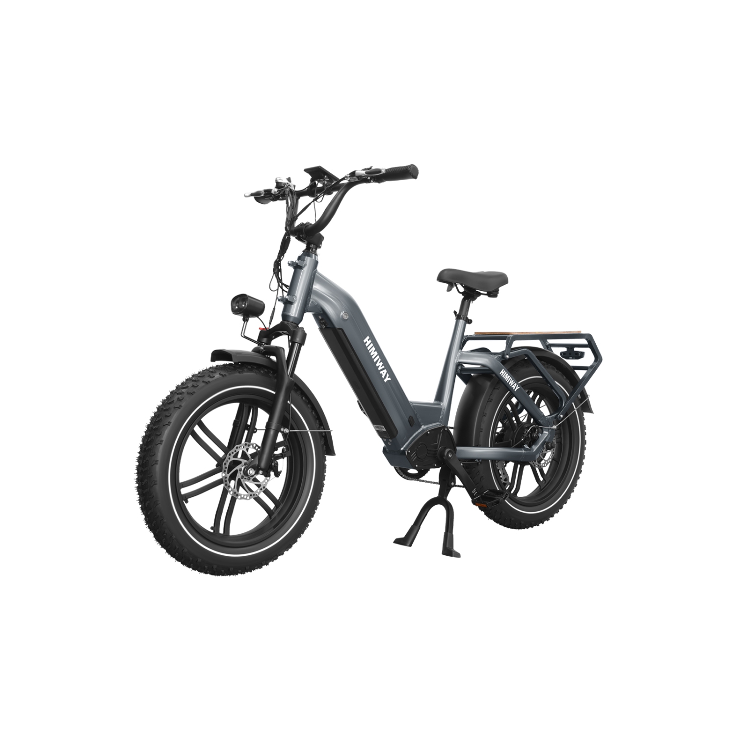 Himiway Big Dog 750W Electric Cargo Bike - Upgraded E-Bike for Adults, 80 Miles Long Range, 25 MPH Speed, Grey