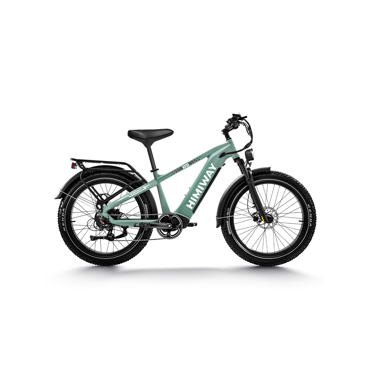 Himiway Zebra 750W Electric Bike Series - 80Mi Long Range Mountain Ebike, 26" x 4" Fat Tires, 25 MPH - Perfect for Adults, Green