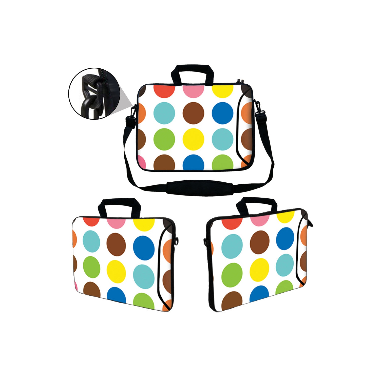 LSS 17,4&nbsp;po – Sac pour ordinateur portatif avec pochette latérale supplémentaire, poignée de transport souple et bandoulière amovible pour 16 po