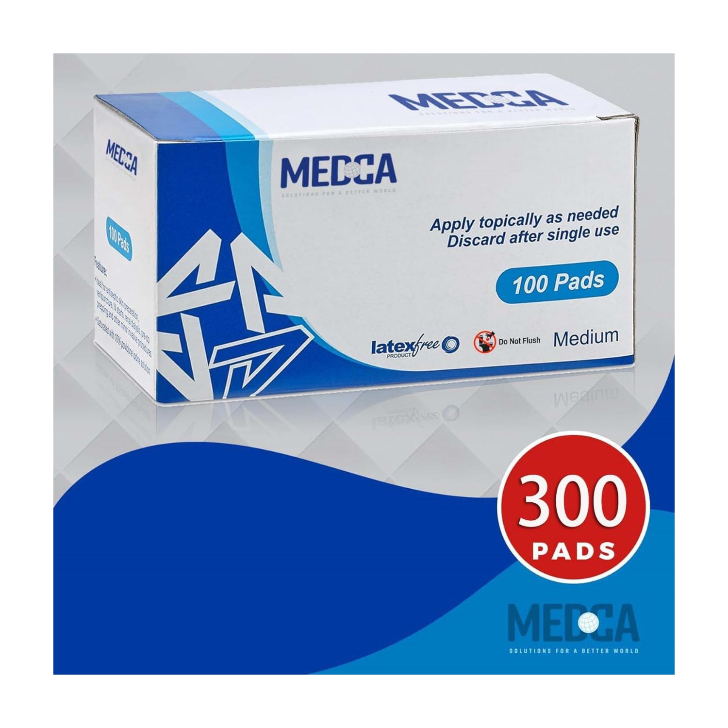 Iodine Prep Pads - Iodine Prep Solution Pads, 10% Povidone Iodine Swabs for Individual Disposable Cotton First Aid